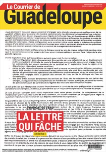 Courrier de Guadeloupe du 5 mars 2021